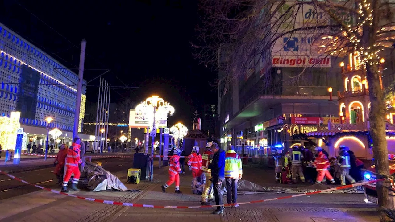 Bil har kört in i folkmassa på tysk julmarknad