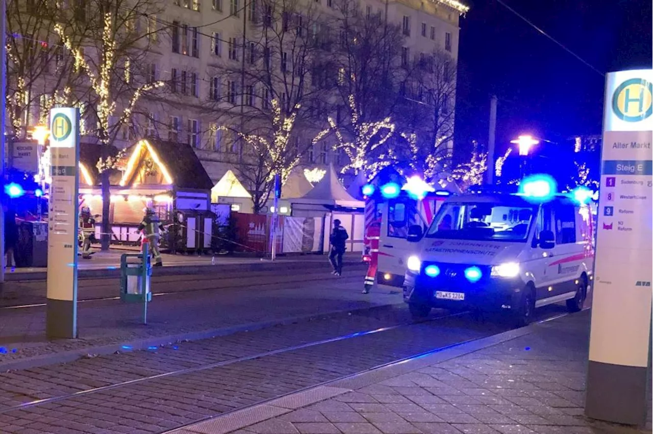 A car has driven into a group of people at a Christmas market in Germany