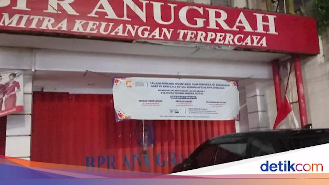 Kantor BPR Bali Artha Anugrah Ditutup Imbas Kasus 653 Kredit Fiktif