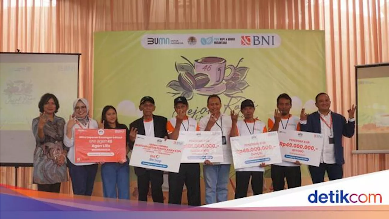 BNI Berikan Bantuan Alat Pengolahan Kopi kepada Petani di Temanggung