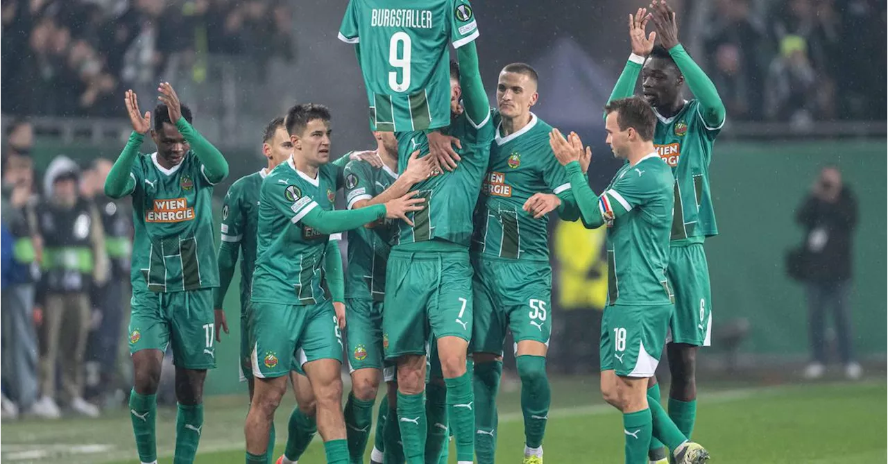 Rapid Wien besiegt Kopenhagen mit 3:0 und feiert Burgstaller