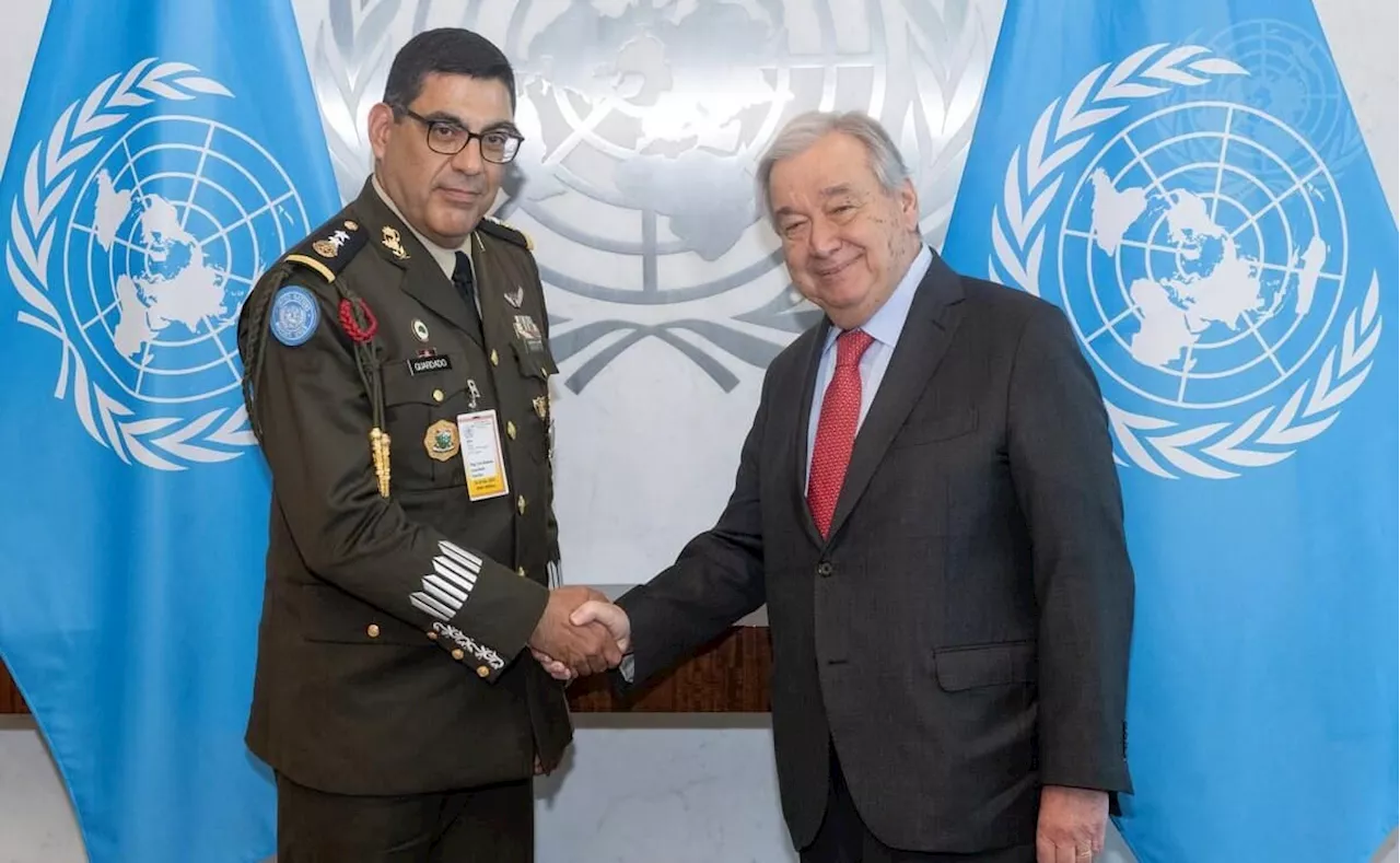 General mexicano Ramón Guardado se reúne con jefe de la ONU; encabeza misión de observadores militares en India y Egipto