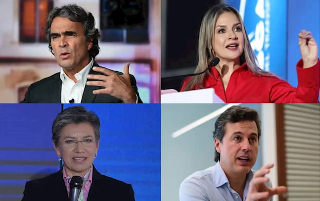 López, Fajardo, Galán y Dávila son los precandidatos más populares, según Invamer