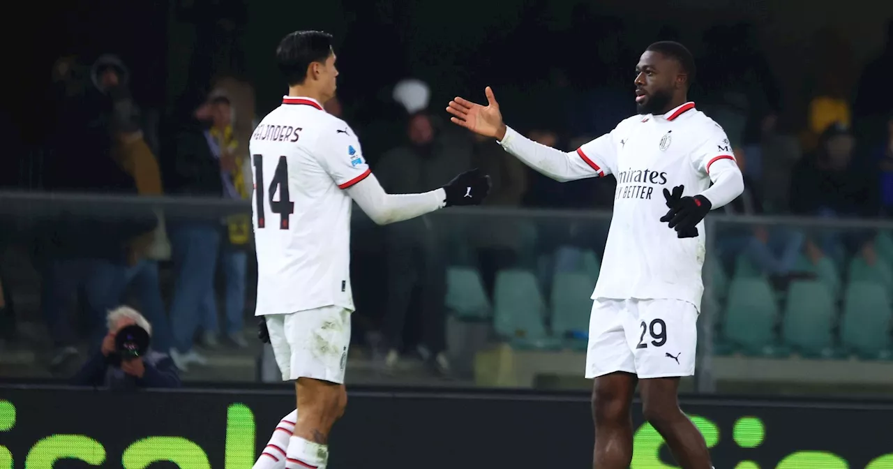 L'AC Milan s'impose à Vérone mais ne se rassure pas, Fofana passeur