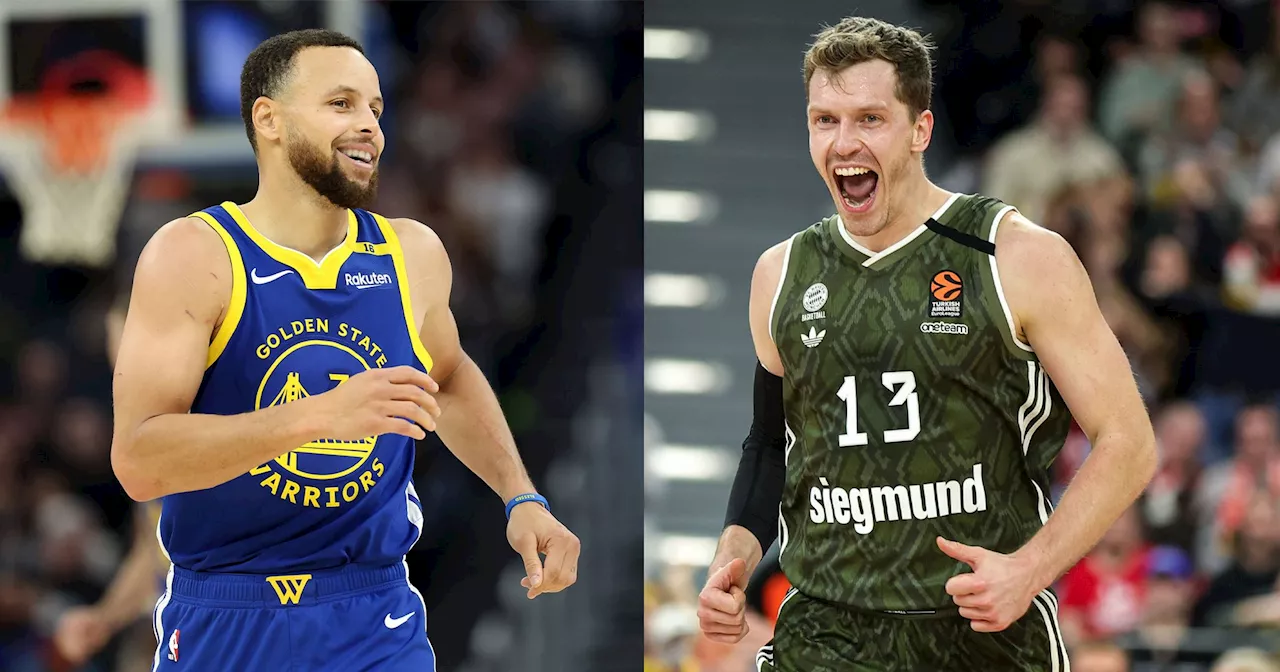 Andreas Obst sfida Steph Curry nella gara del tiro da tre punti all'All Star Game: 'Non vincerebbe facilmente'