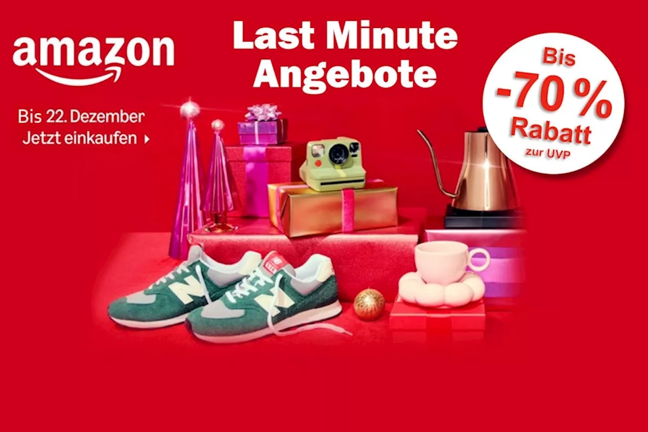 Last Minute Amazon Angebote noch bis Sonntag: Letzte Geschenke oder Neujahrsanschaffungen jetzt noch mit