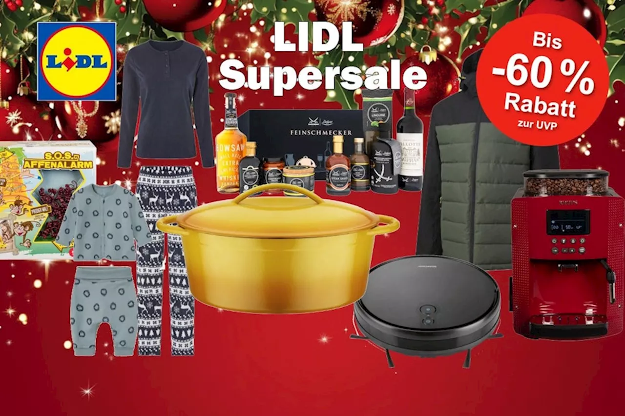 Mega LIDL SUPERSALE bis zu 60% Rabatt auf beliebte Artikel!: Mode, Töpfe, Staubsauger, Geschenke-Sets, spare