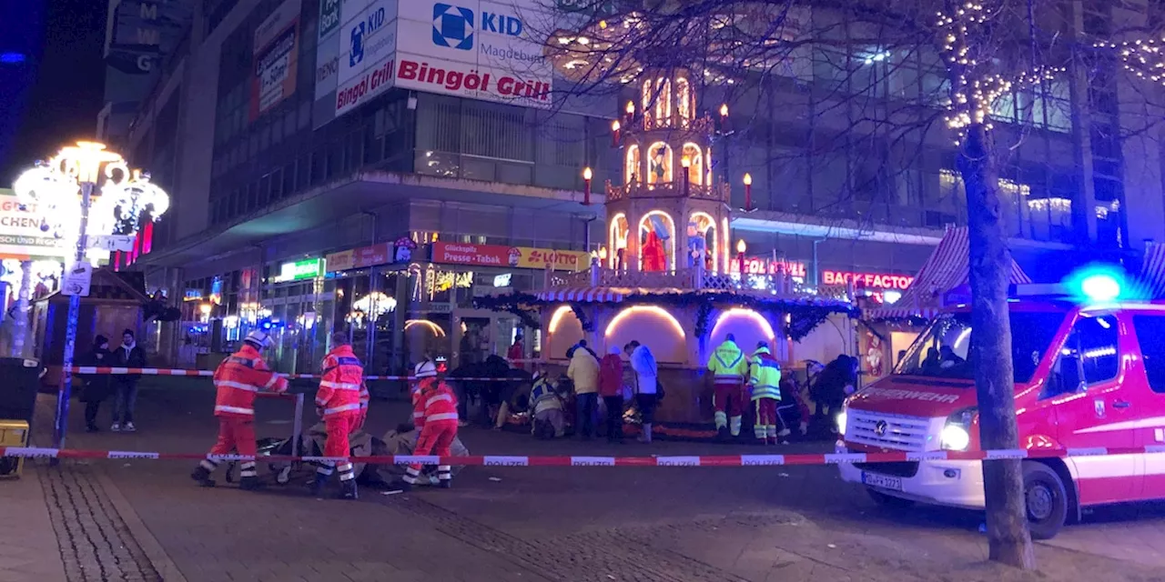 Auto fährt in Menschenmenge auf Magdeburger Weihnachtsmarkt