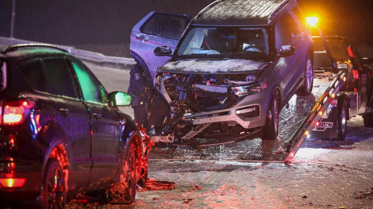 Snow triggers crashes on Route 14 in McHenry County