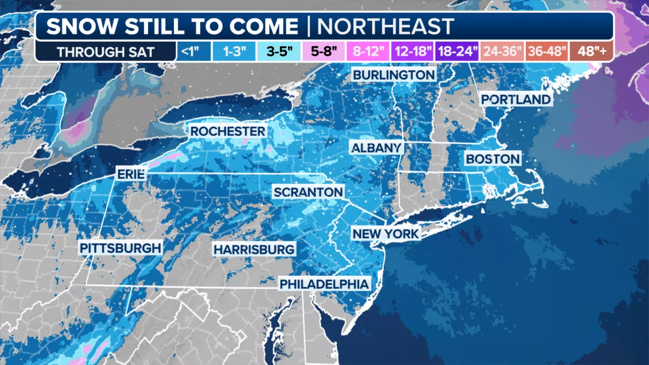 Snow, bitter cold to grip NYC