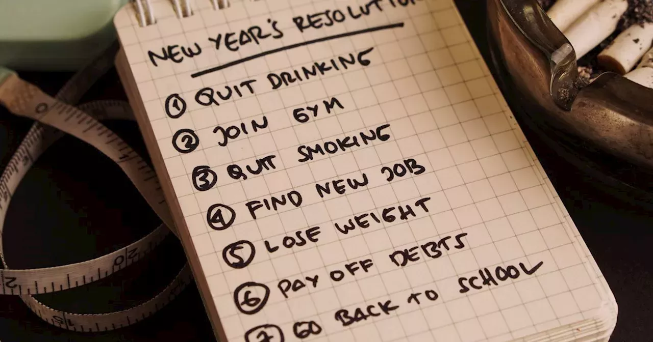 Top New Year Resolutions for 2025 as half of us admit guilt Food & Drink