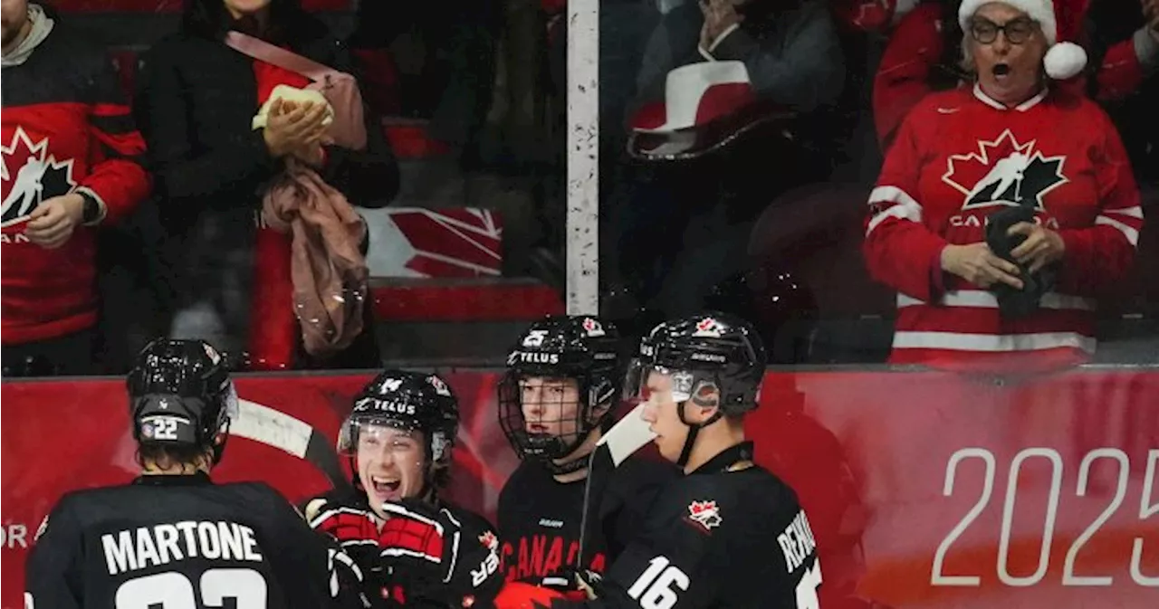 Canada wins 7-1 over Switzerland in pre-tournament game ahead of world juniors