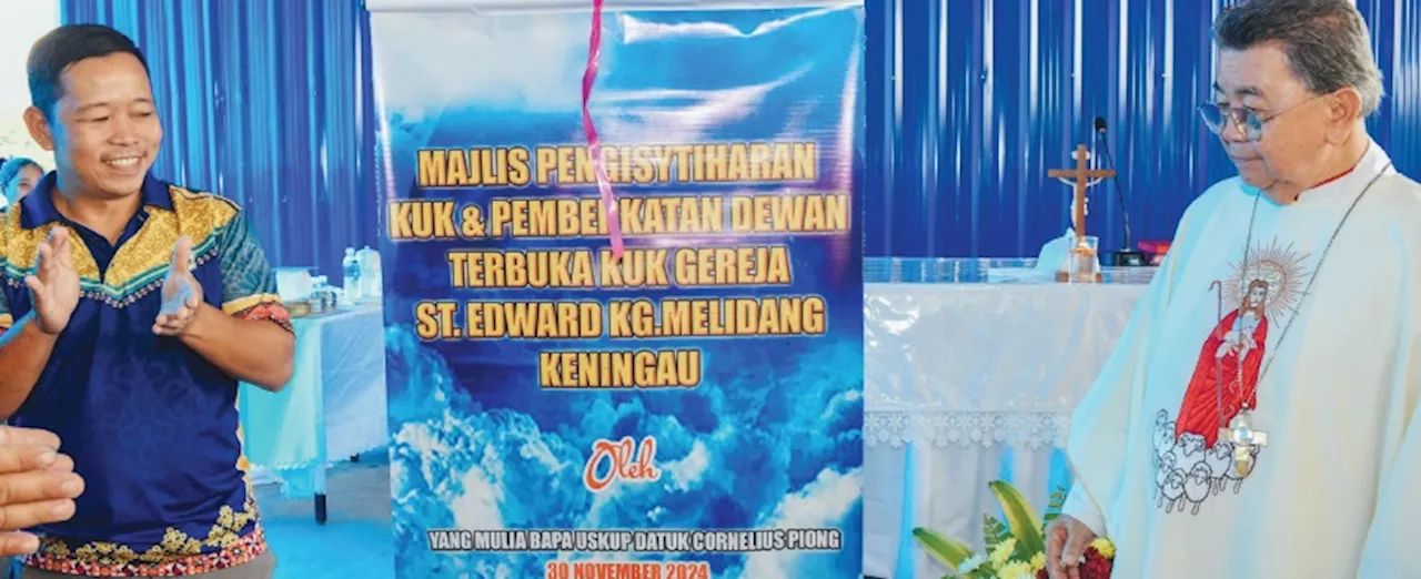 Uskup Cornelius isytihar KUK baharu St Edward Kg Melidang