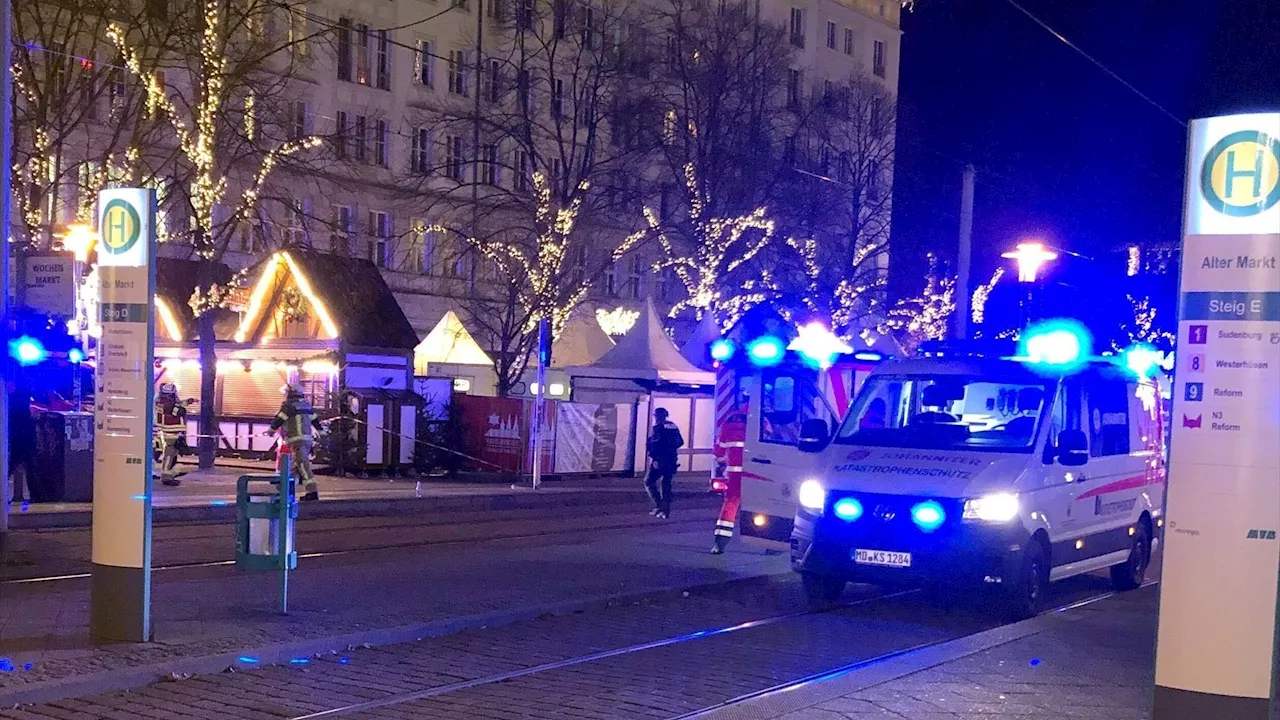 Un coche atropella a una multitud de personas en Magdeburgo, Alemania