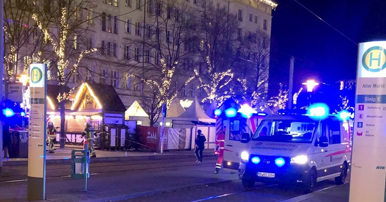 At least one killed and multiple injured after car drives into German Christmas market