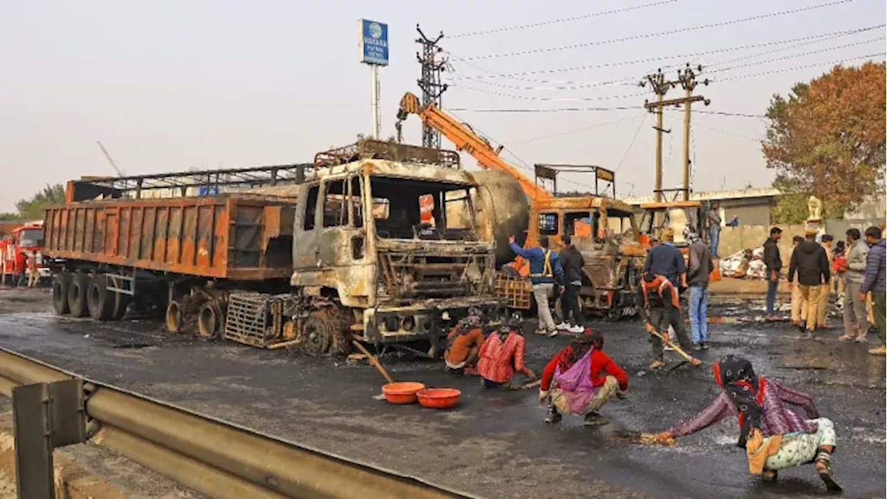 जयपुर हादसा: 12 लोग जिंदा जले, हवा में उड़ रहे पक्षी भी नहीं बचे; युवक के चेहरे पर चिपक गया हेलमेट