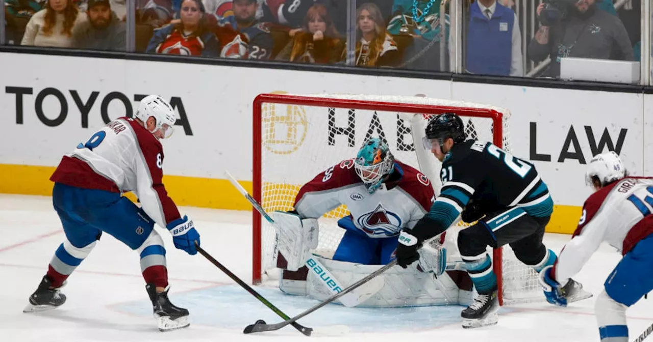 Avalanche Rally Past Sharks for Fifth Win in Seven Games