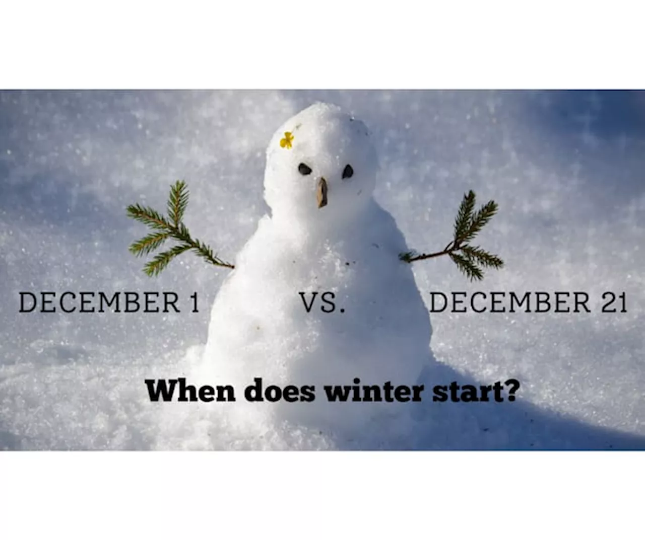 Why there are two different days for the start of winter?