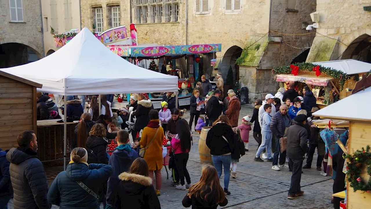 Dernier week-end de festivités au marché de Noël de Villefranche-de-Rouergue