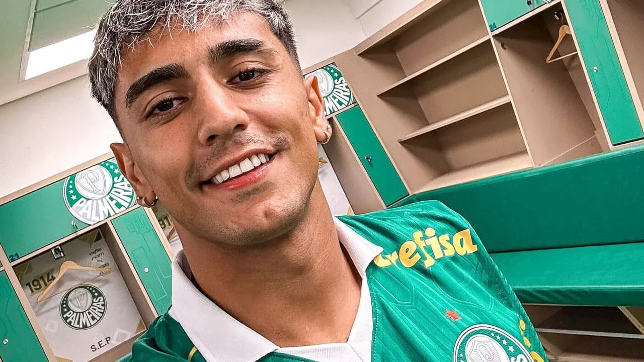 Facundo Torres, reforço do Palmeiras, exalta Neymar: 'Me encanta'