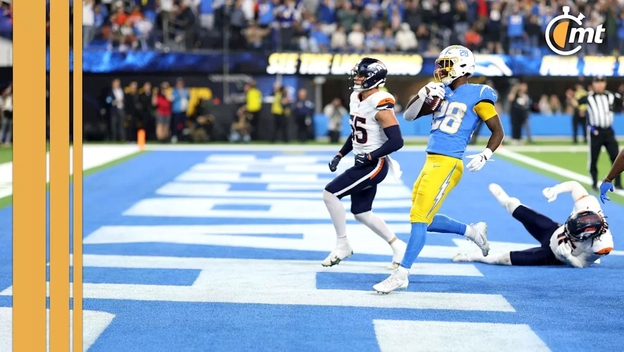 Chargers resucitan y remontan ante Broncos en inicio de la semana 16 de la NFL