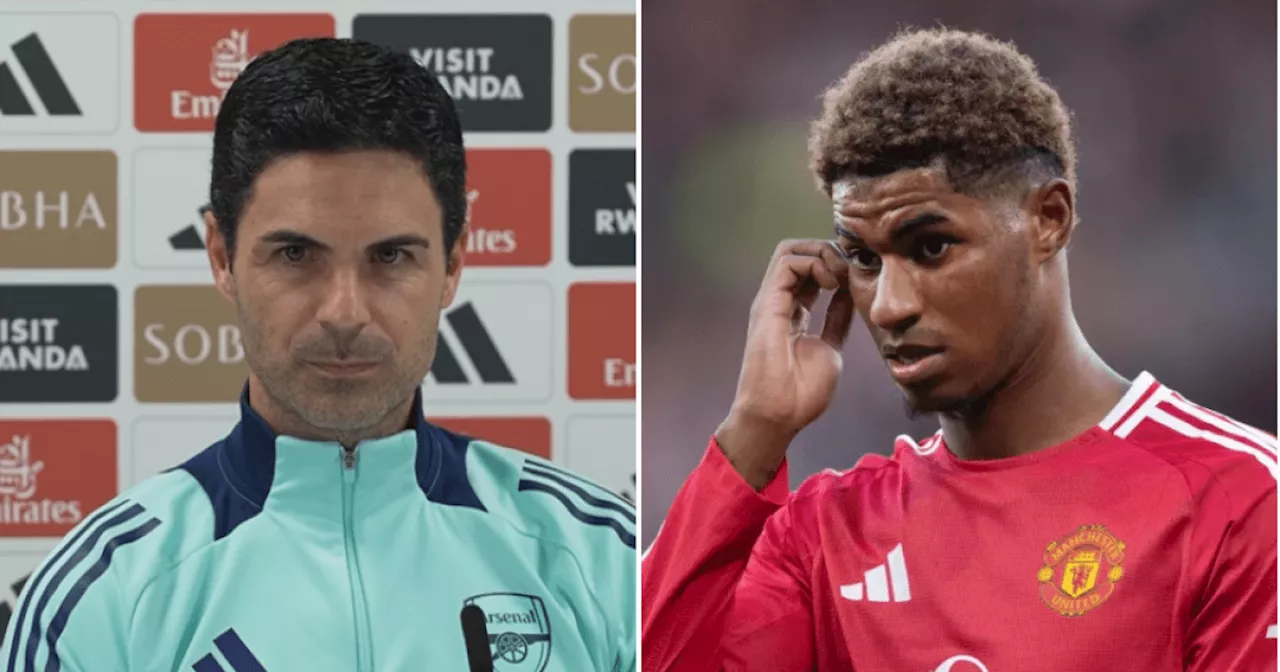 Mikel Arteta responds to Arsenal transfer link with Marcus Rashford