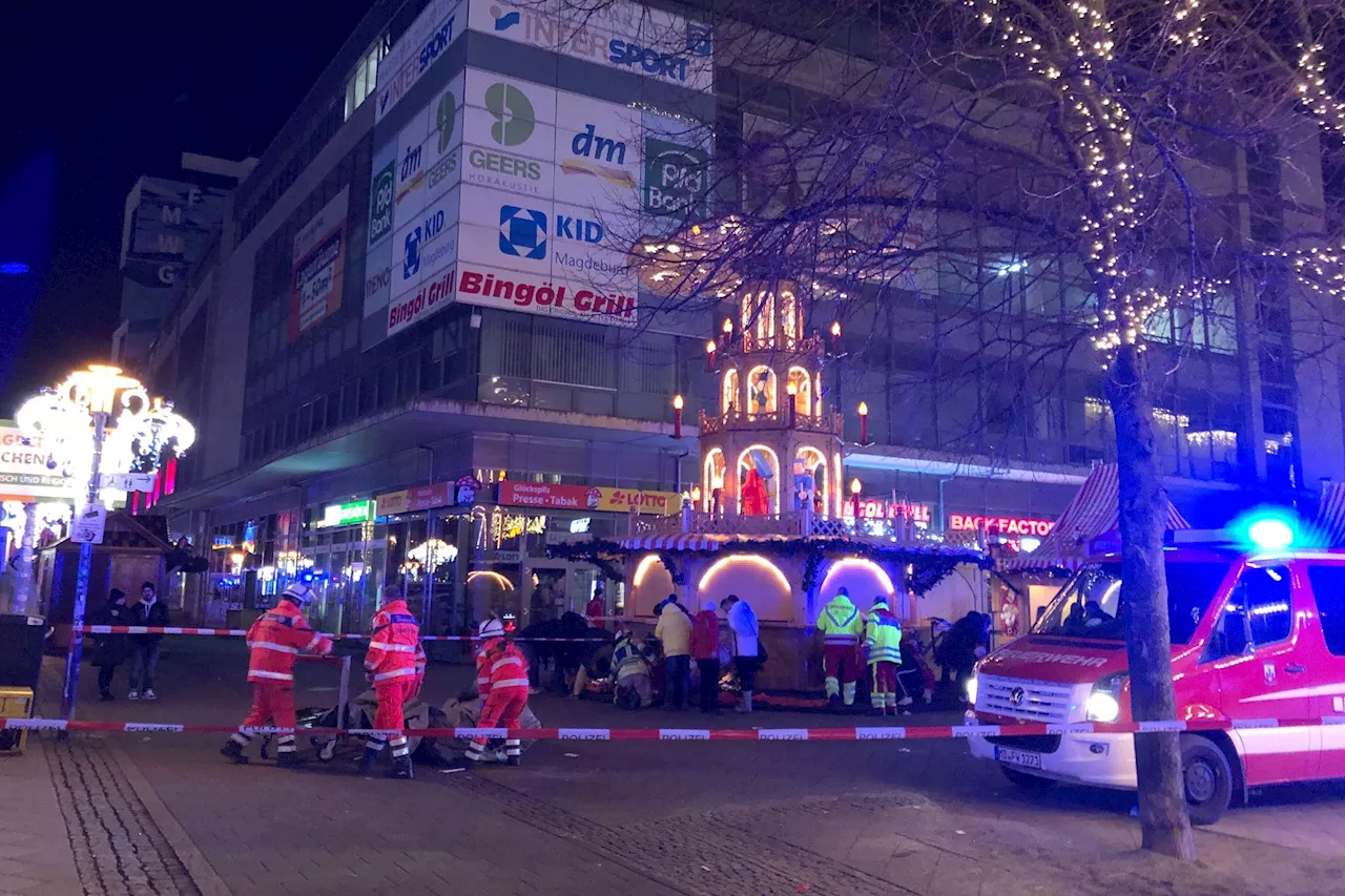 Auto fährt in Menschenmenge auf Magdeburger Weihnachtsmarkt