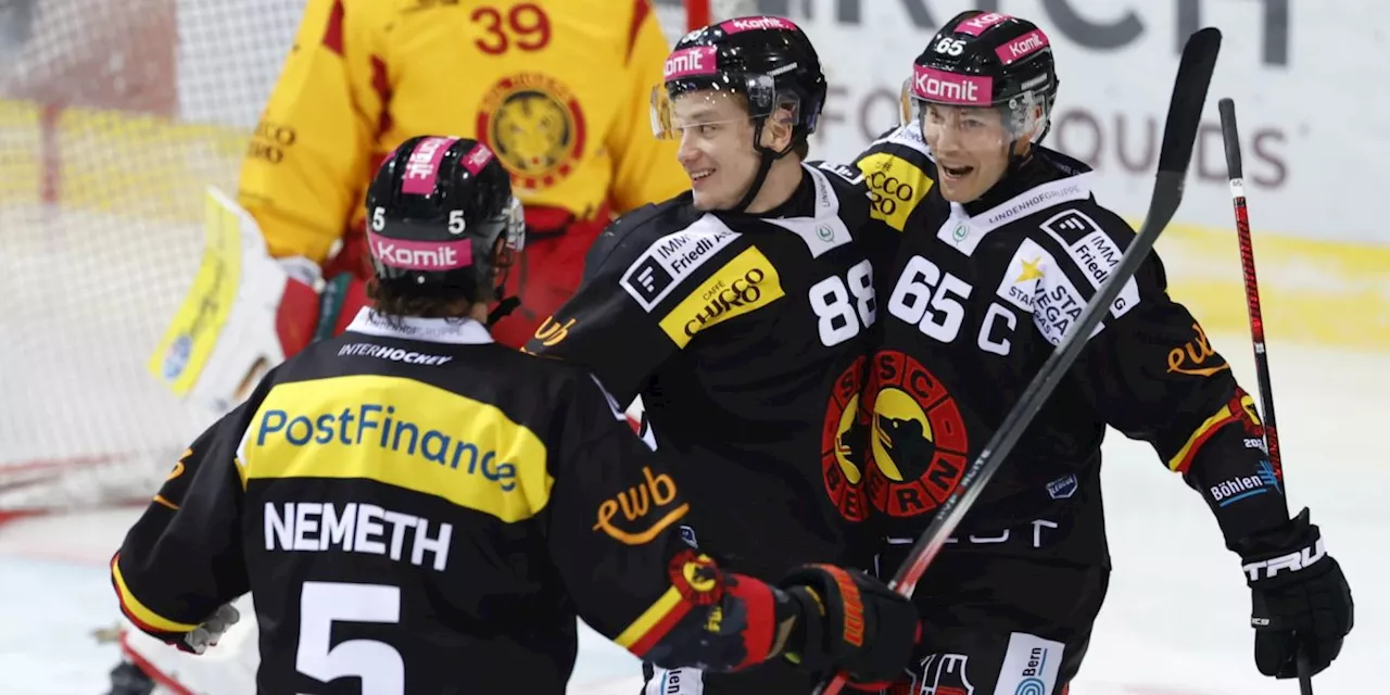 SC Bern gewinnt packendes Tatzenderby zuhause mit 5:4