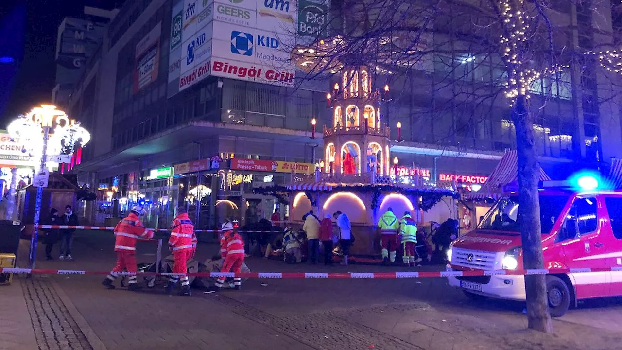 Auto fährt in Menschenmenge: Anschlag auf Magdeburger Weihnachtsmarkt