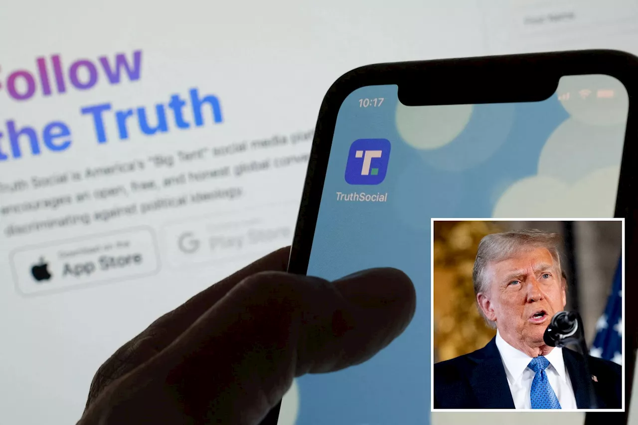 Truth Social parent Trump Media shares drop after president-elect transfers stake to trust