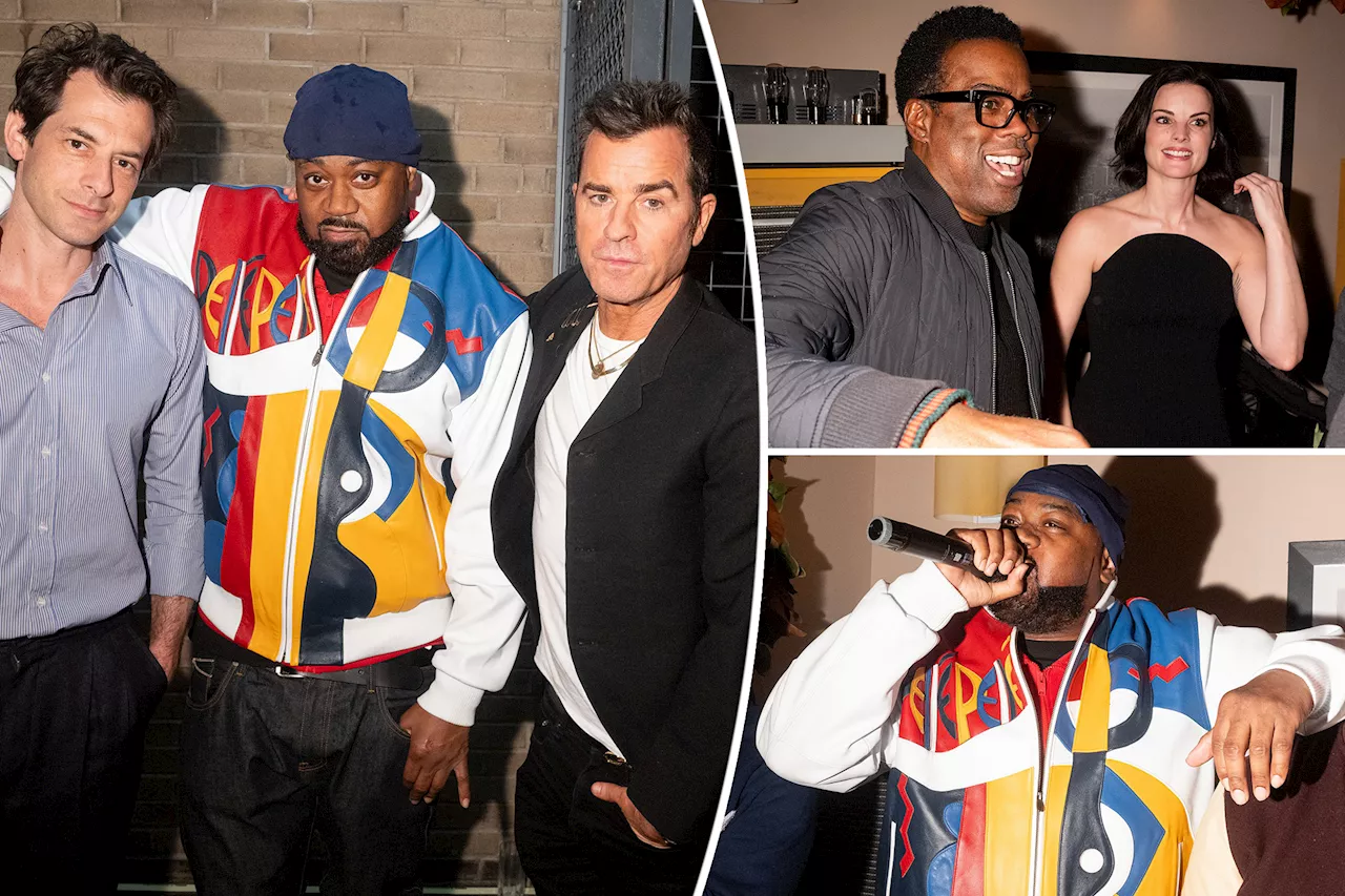 Mark Ronson and Justin Theroux host this season's coolest holiday party, with Ghostface Killah on the mic