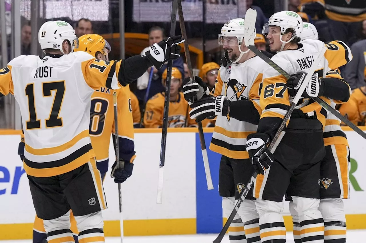 Penguins Edge Predators in Overtime, Lightning Top Blues, Blue Jackets End Skid