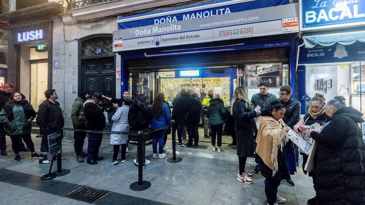 La estadística explica el éxito de Doña Manolita: vende tres millones de décimos de la Lotería de Navidad frente a los 38.000 de media del resto