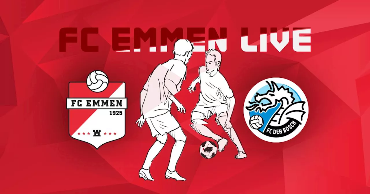 Lees terug: FC Emmen verliest met 0-3 van FC Den Bosch