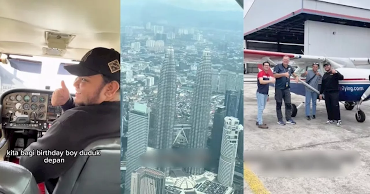 Brothers Surprise Their Brother With a Birthday Flight Over Kuala Lumpur