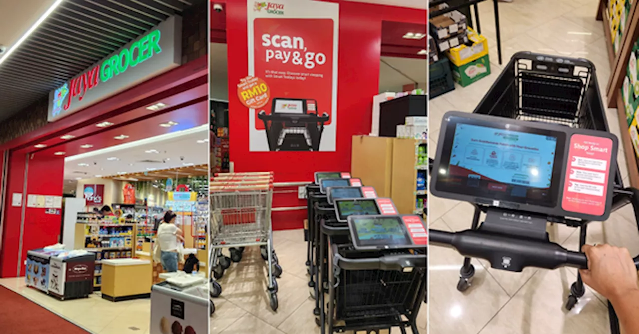 Jaya Grocer 1 Utama Introduces Smart Trolleys & They're A Game Changer!