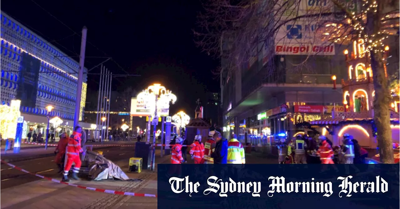 At least one dead, several injured after car drives into crowd at German Christmas market