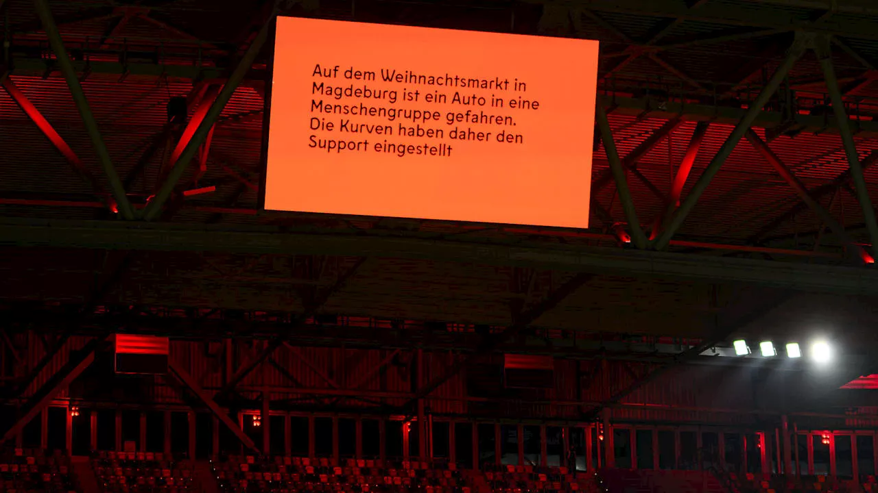 Anschlag auf Weihnachtsmarkt in Magdeburg: Fußballfans stellen Support ein