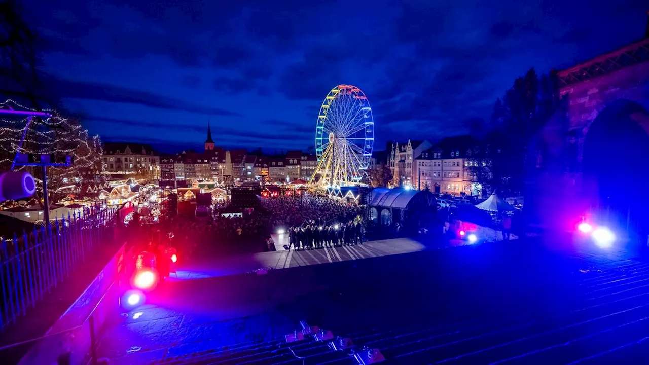 Wegen Anschlag in Magdeburg: Polizei räumt Erfurter Weihnachtsmarkt