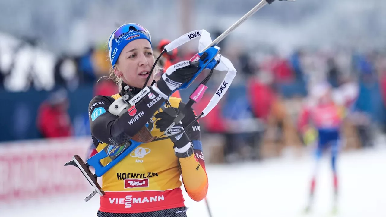 Weltcup in Frankreich: Biathletin Preuß verpasst Sieg nur um 1,4 Sekunden