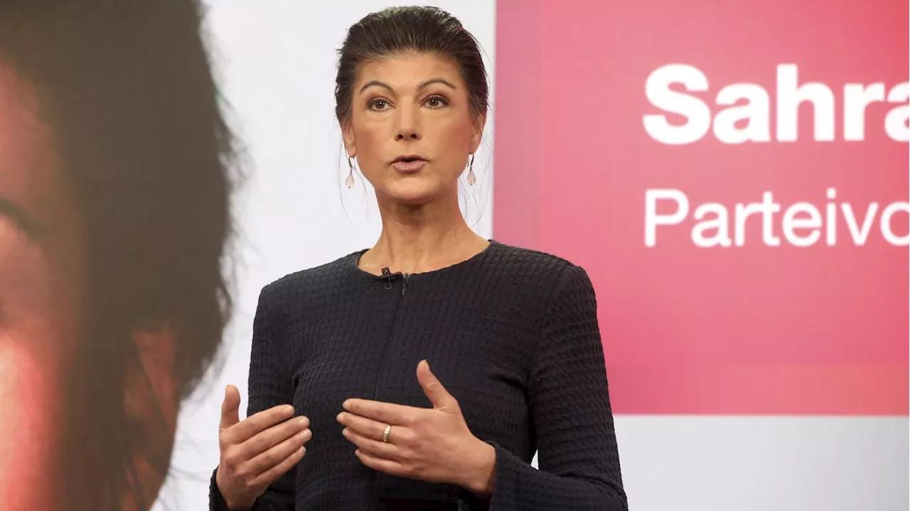 Wegen Angriffs auf die Ukraine: BSW-Chefin Wagenknecht hält Putin für einen Verbrecher