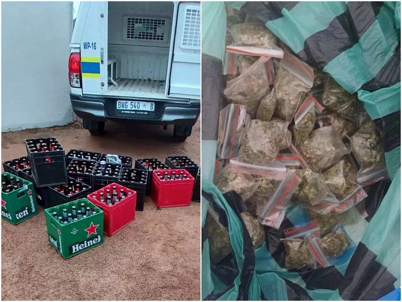 Operation Shanela: More than 300L of liquor, dagga and cigarettes confiscated in Tshwane