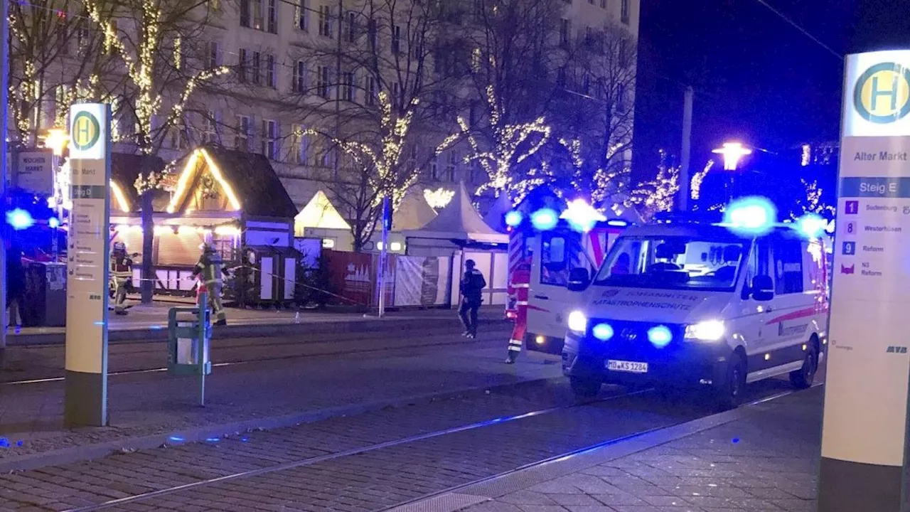 One dead and up to 80 injured after car driven into Magdeburg Christmas market