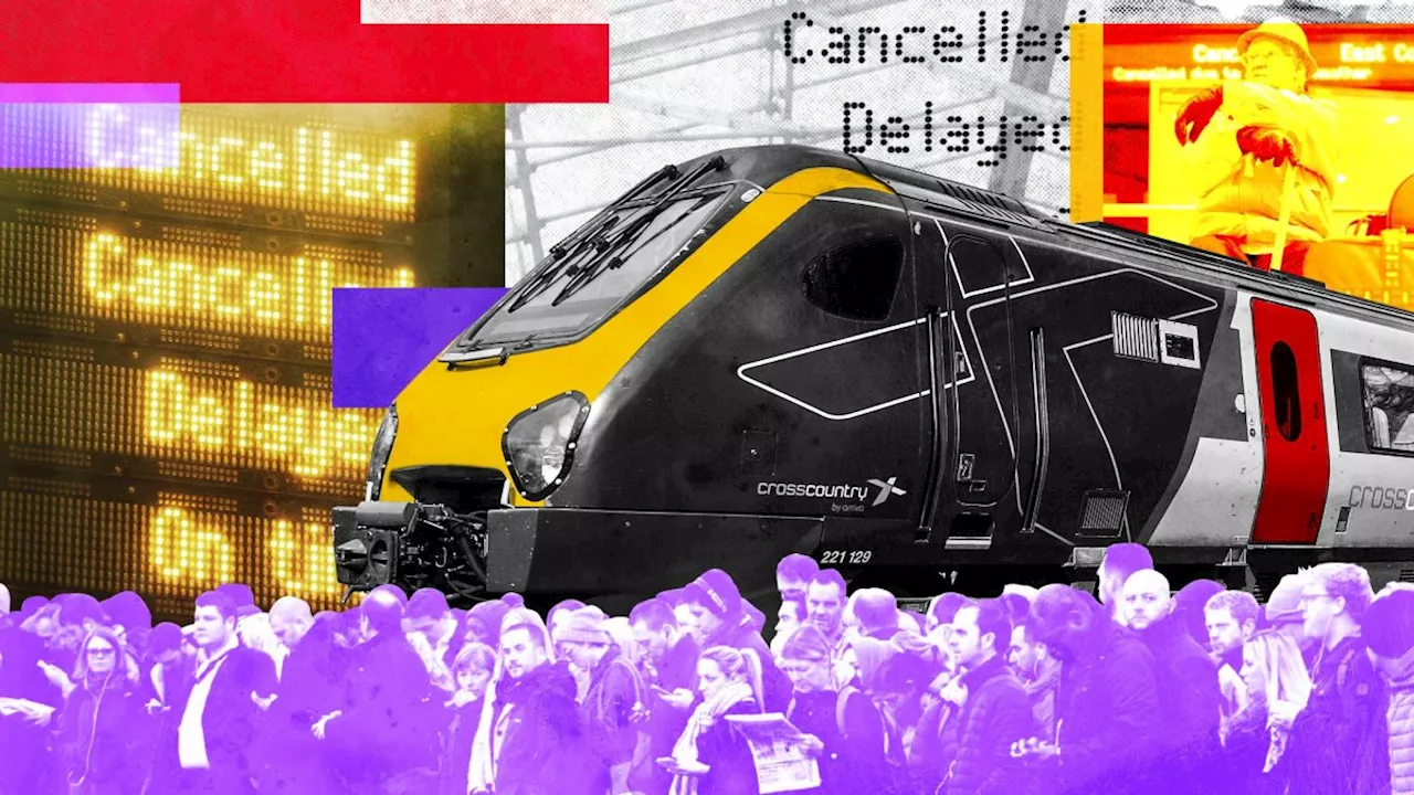 Worst rail firms cancel 800 trains per day ahead of Christmas travel nightmare