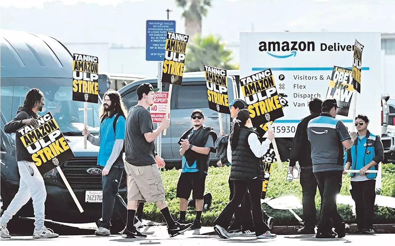 Thousands of US Amazon staff strike