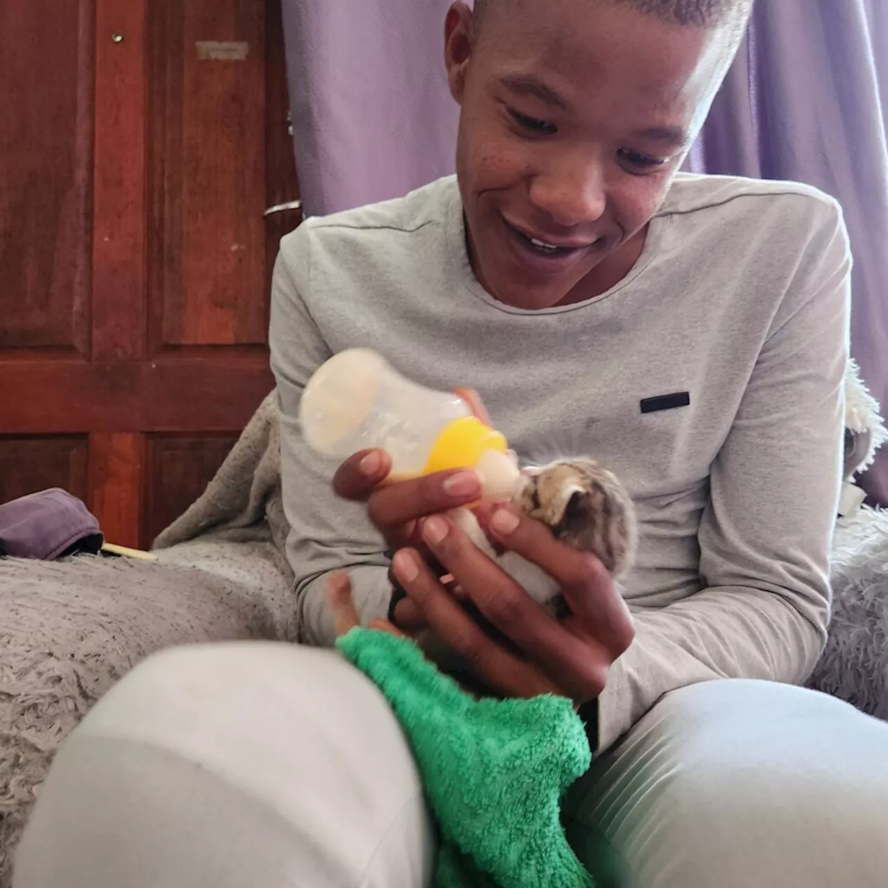 FEEL GOOD: Newborn kitten rescued in dustbin in Khayelitsha