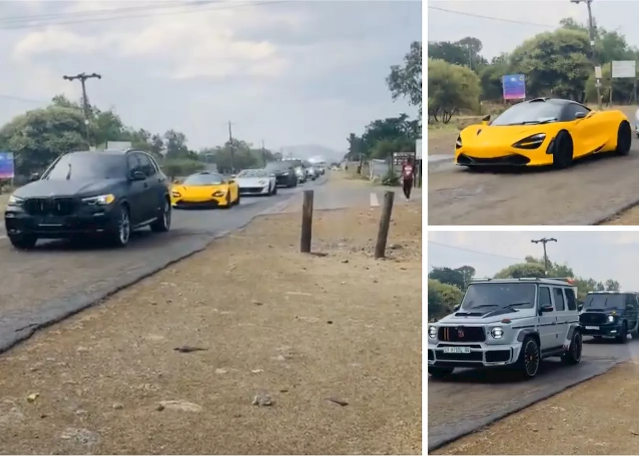 Luxury vehicles fail to impress: Flexes on potholed Mzansi street