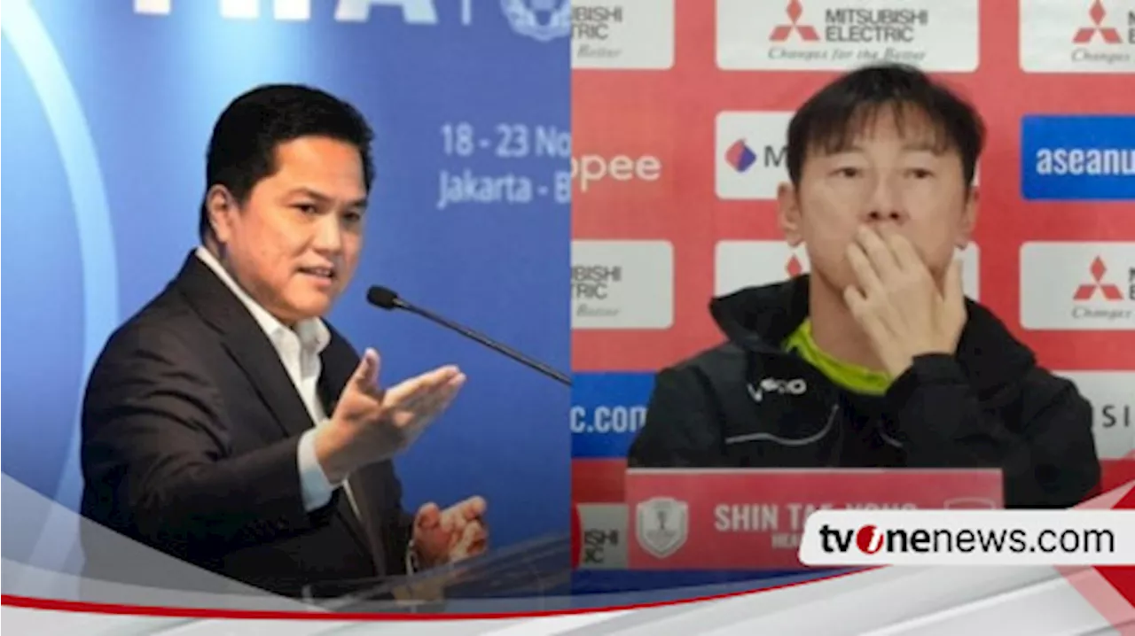 Erick Thohir Beri Peringatan kepada Shin Tae-yong dan Timnas Indonesia Jelang Laga Kontra Filipina