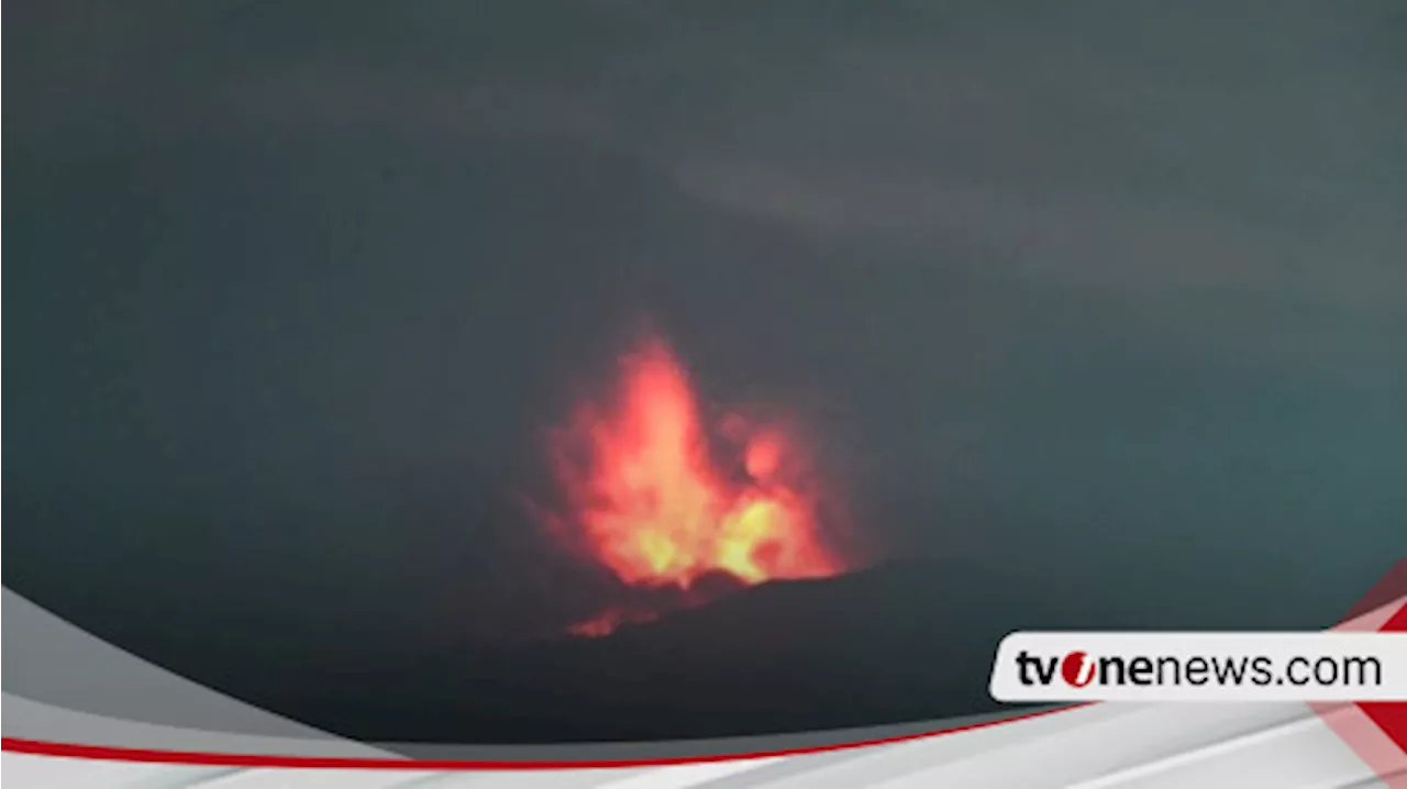 Gunung Ibu di Halmahera Barat Malut Luncurkan Sinar Api Setinggi 300 Meter