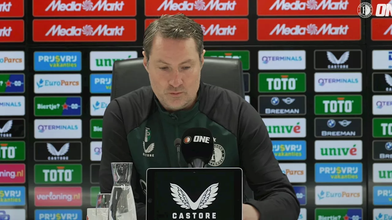 Geïrriteerde Brian Priske wil op één vraag absoluut geen antwoord geven tijdens persconferentie in aanloop naar PSV